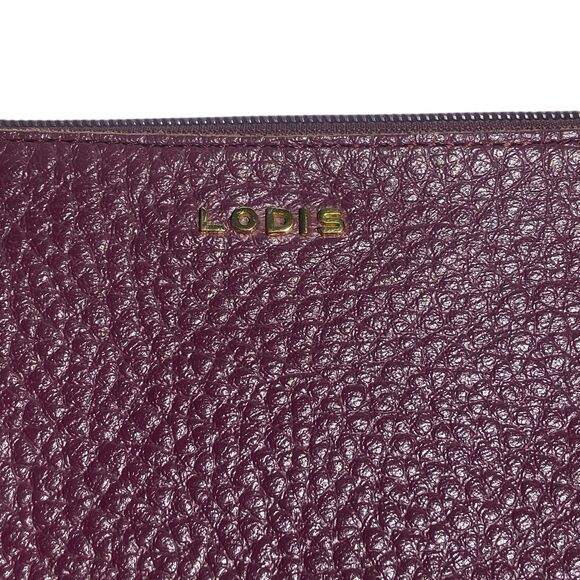 Lodis Emily Convertible Crossbody Handbag Purse Genuine Leather Bag Wine Gold - Picture 6 of 12